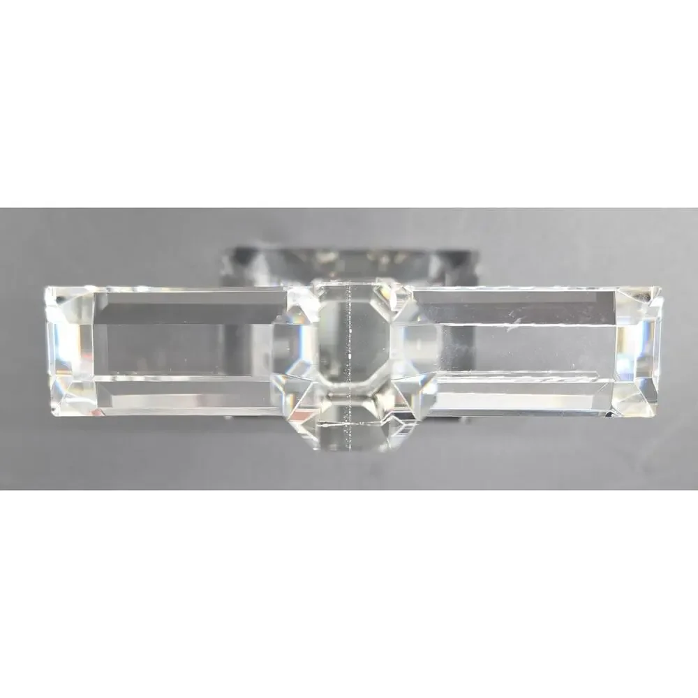 Vintage Cut Lead Crystal Cross 8.5
